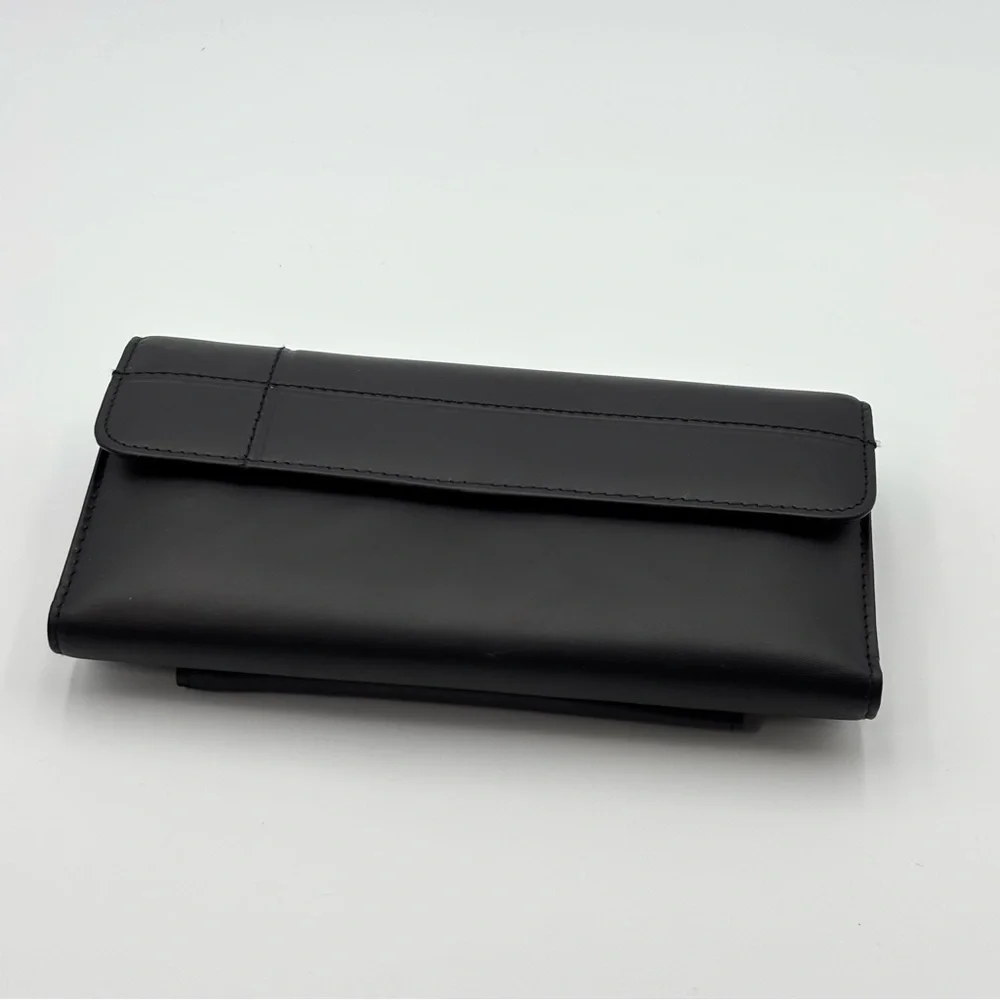 Buxton Classic Black‎ Leather Wallet Card Holder  NEW